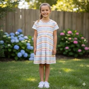Epic Threads Rainbow Striped Kids Dress